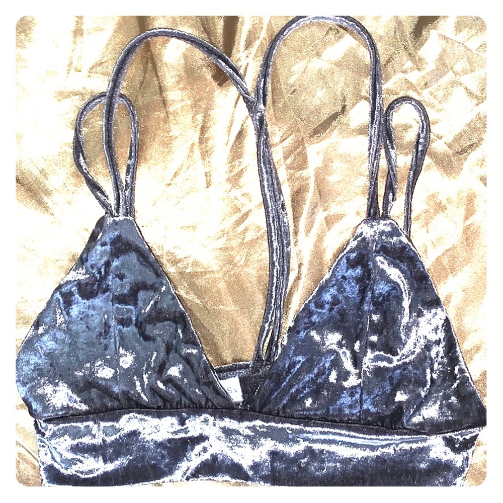 Lavender velvet size s/m bralette